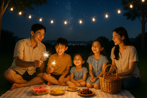 “트윙클 성주” 야간 여행: 가족이 함께하는 여름밤 피크닉