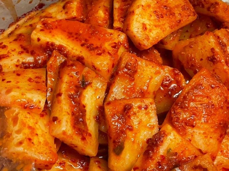 석박지 깍두기 담그는법