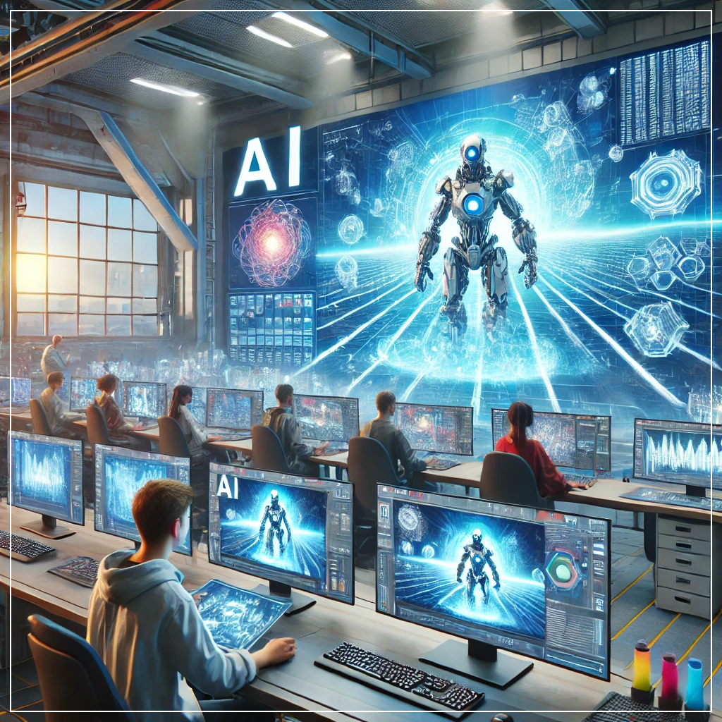AI가 자동으로 게임 환경과 캐릭터를 생성하는 게임 개발 스튜디오