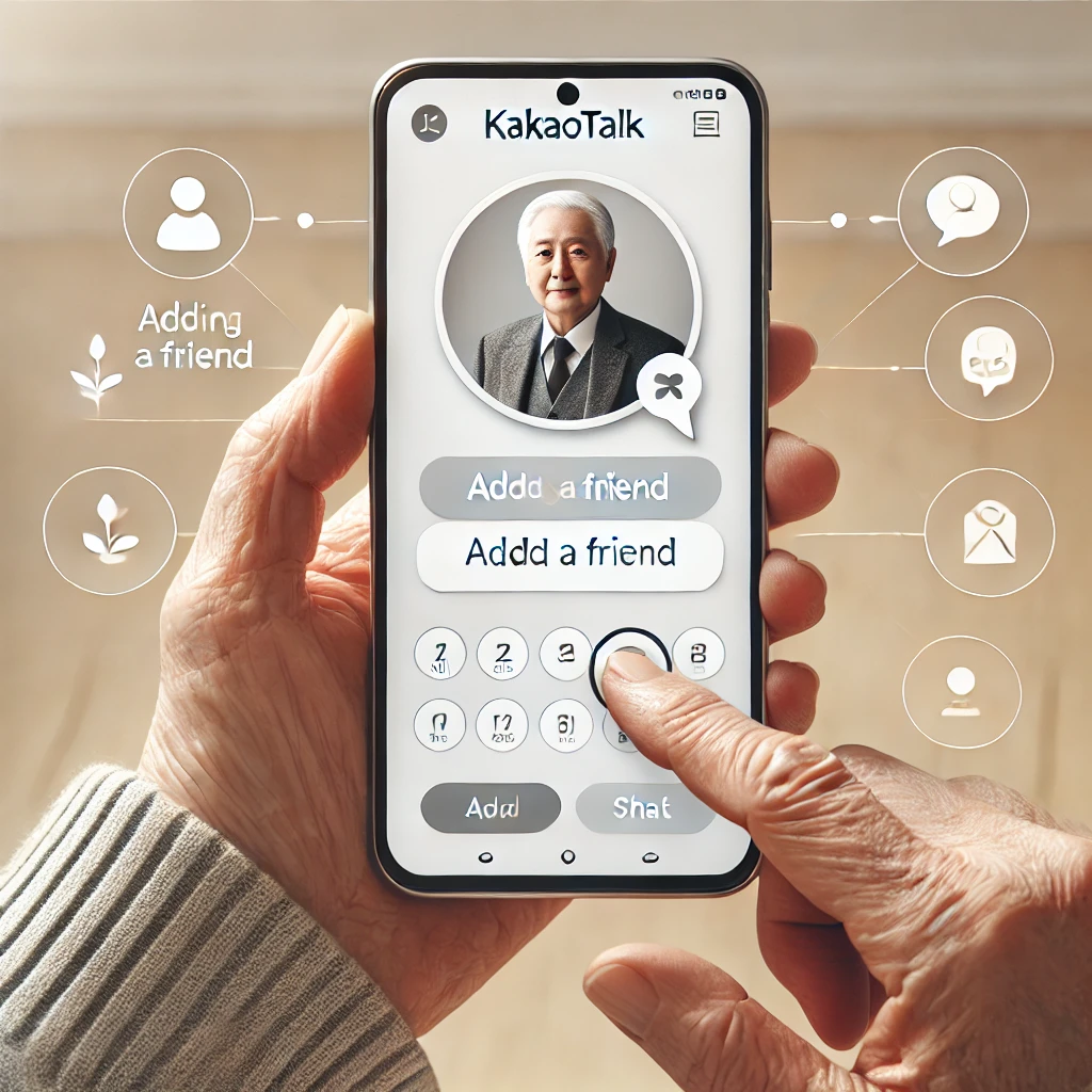 시니어를 위한 카카오톡 친구 추가와 대화 나누기