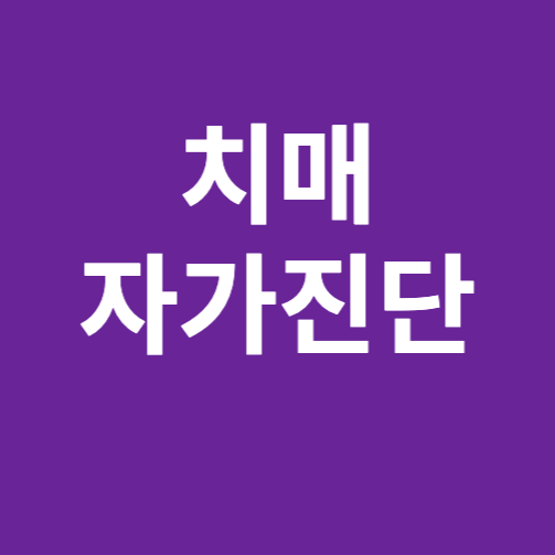 치매자가진단