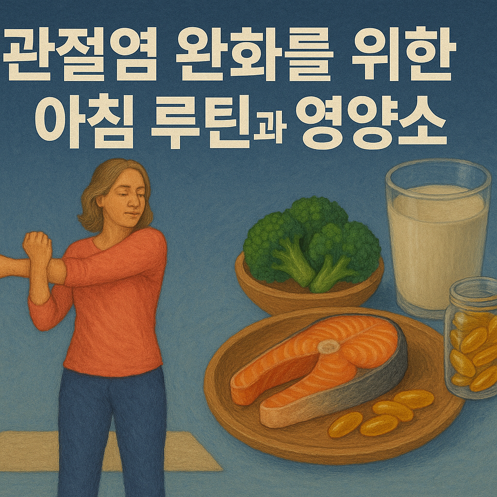 관절염 완화를 위한 아침 루틴과 영양소