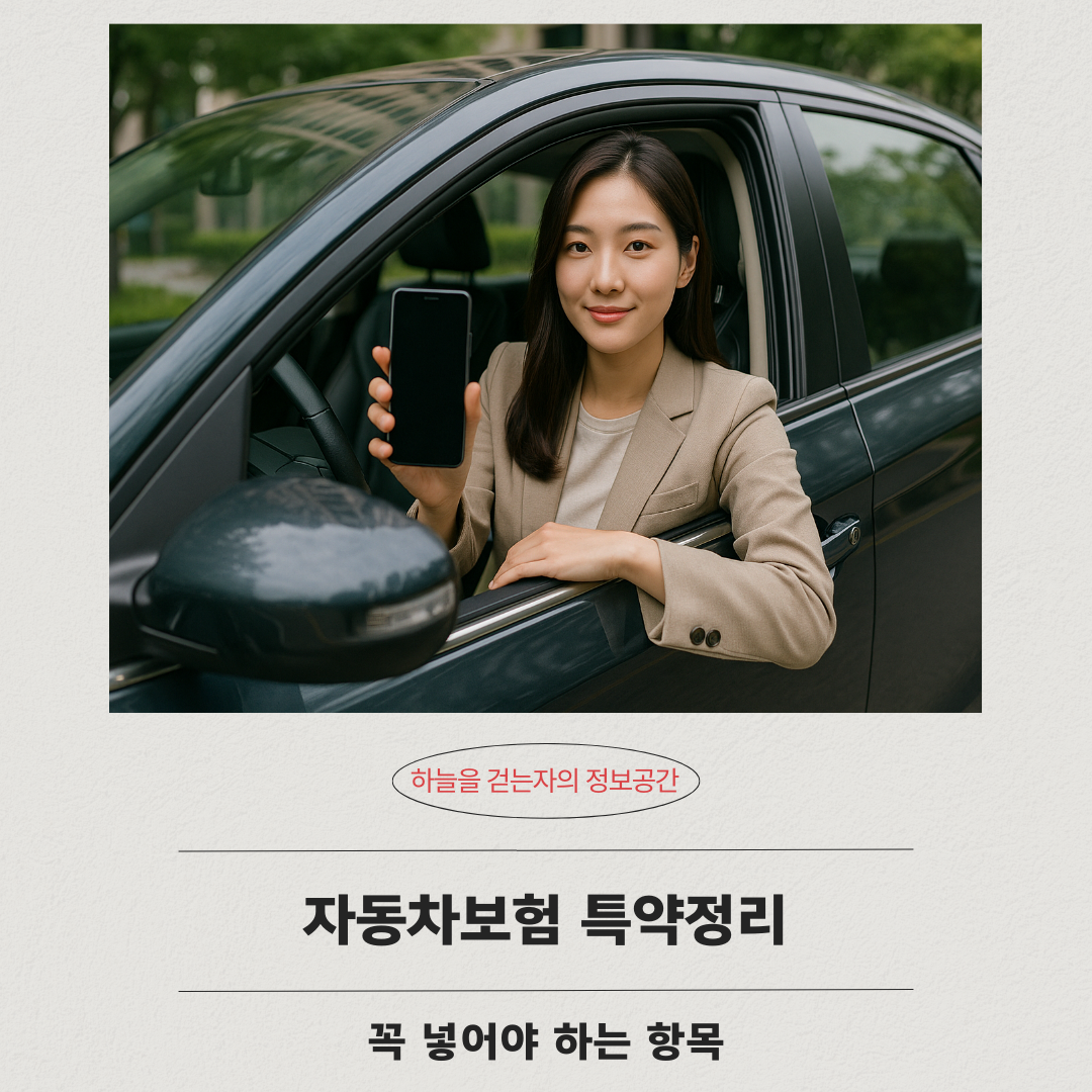 자동차보험 특약정리, 꼭 넣어야 하는 항목