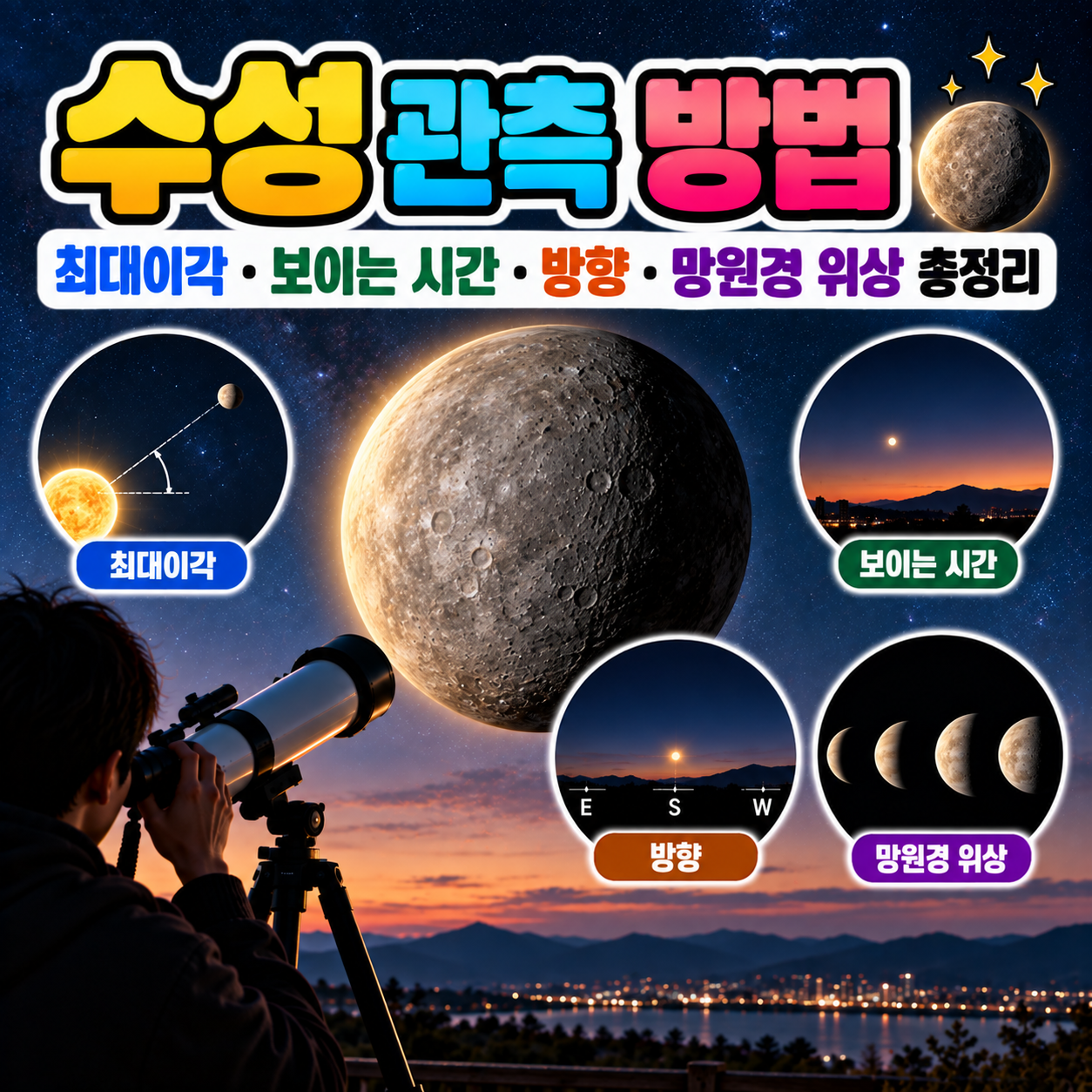 수성 관측 방법