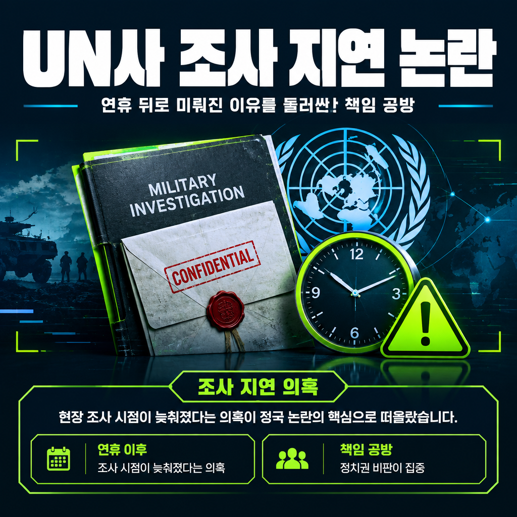 UN사 조사 지연 논란