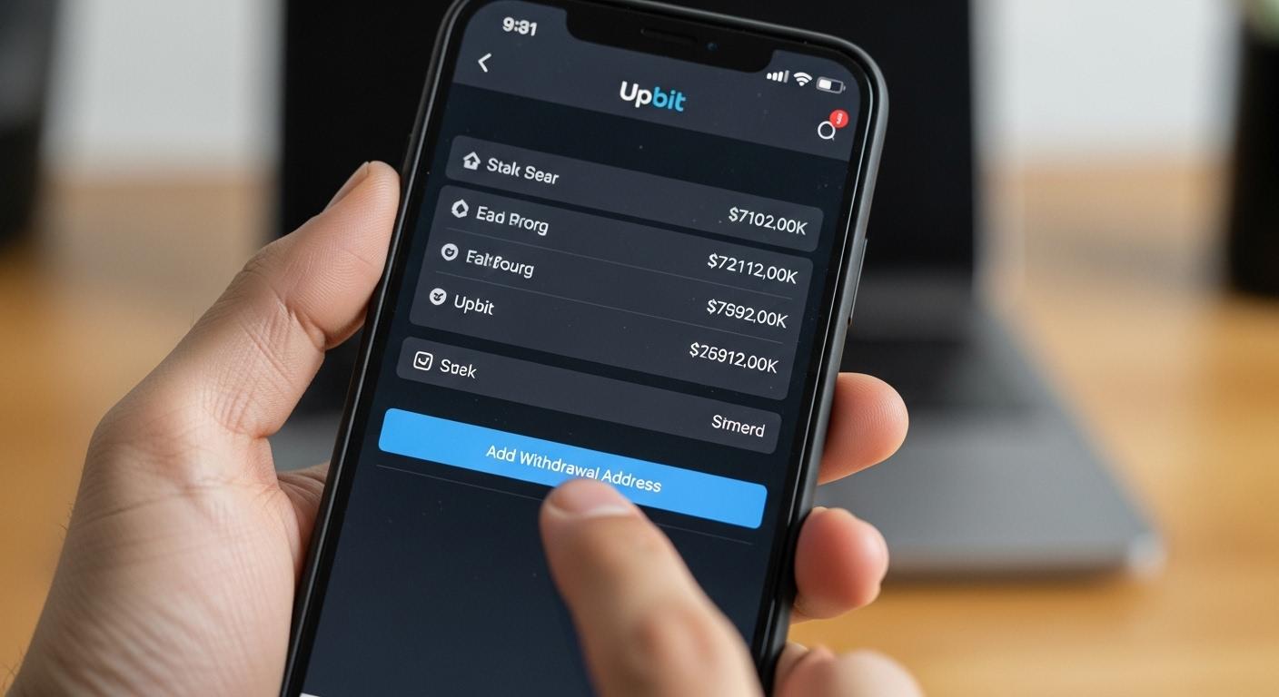 업비트 출금주소 만들기