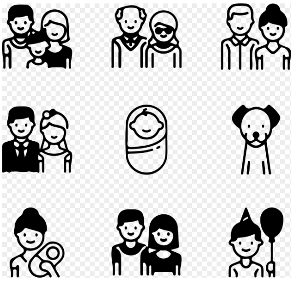 여러형태의 가족 그림