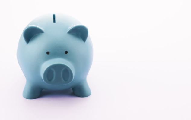 파란색 돼지저금통