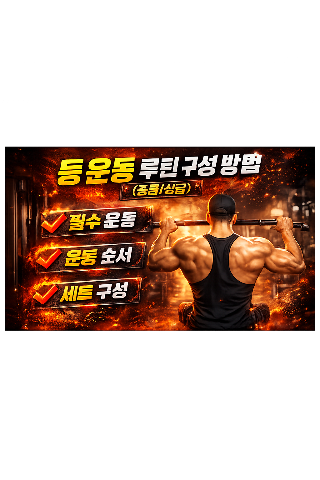 등 운동 루틴 구성 방법