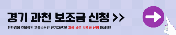 과천 전기자전거 보조금