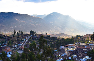 산티아고 안데스산맥 도심 전망