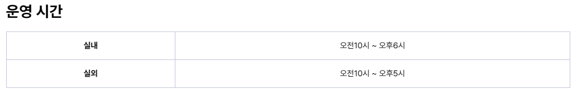 2023년 경주 블루원 워터파크 운영 시간