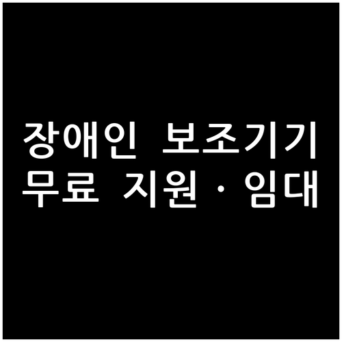 시각 청각 지체 장애인 보조공학기기 ..