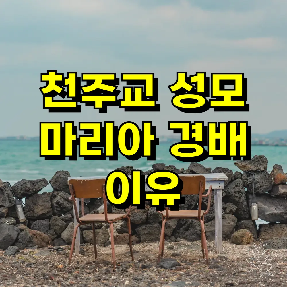 천주교 성모 마리아 경배 이유