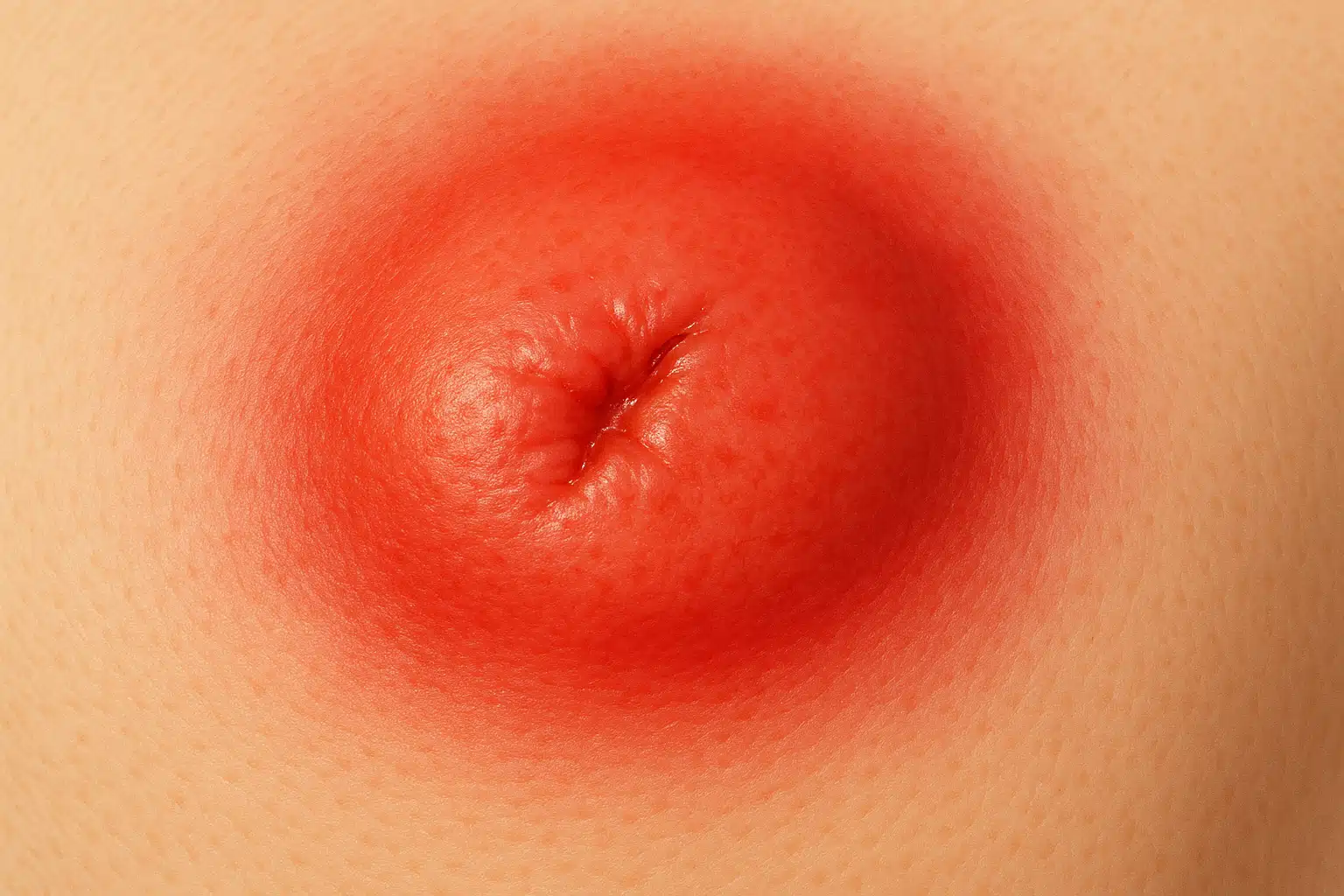 상처 부위가 붉게 부어오르고 열이 나는 피부