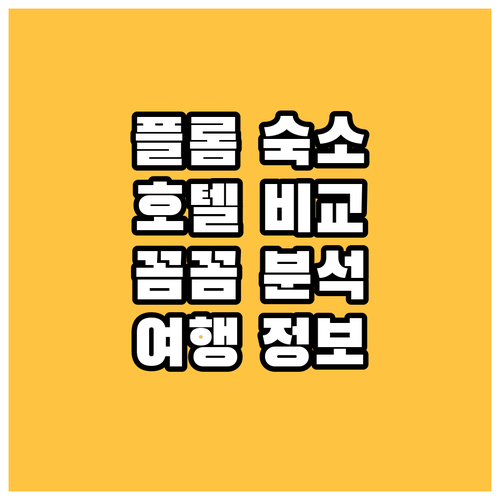 노르웨이 플롬 여행 숙소 고민 플람스