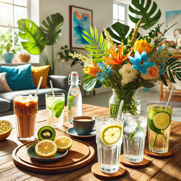 여름: 시원하고 청량한 홈 카페