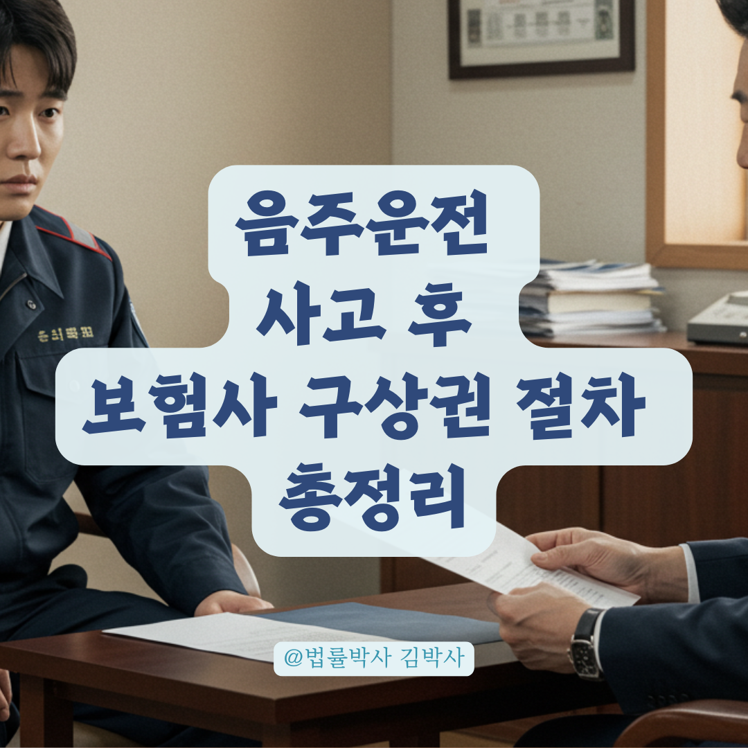 음주운전 사고, 보험사가 먼저 돈을 요구했다면? 지금 바로 구상권 절차 확인하세요!