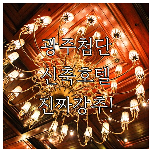 광주 첨단지구 숙소 추천 신축 호텔 ..