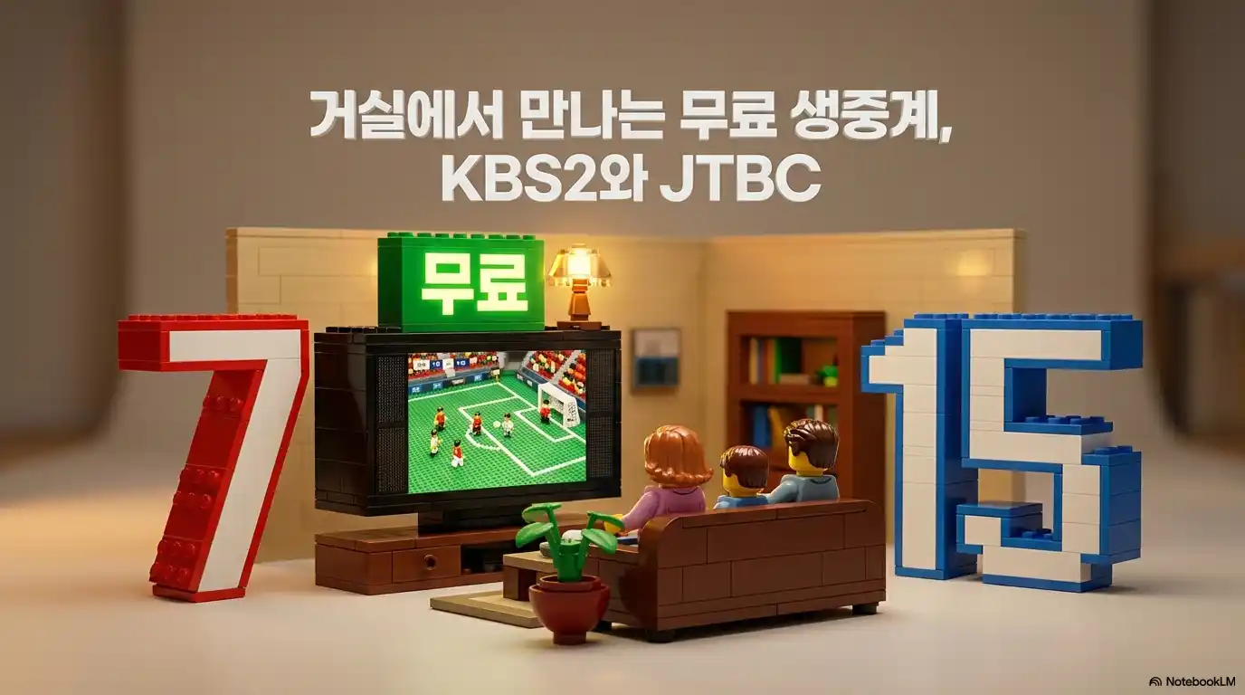 KBS2 7번 JTBC 15번 채널 무료 생중계 안내