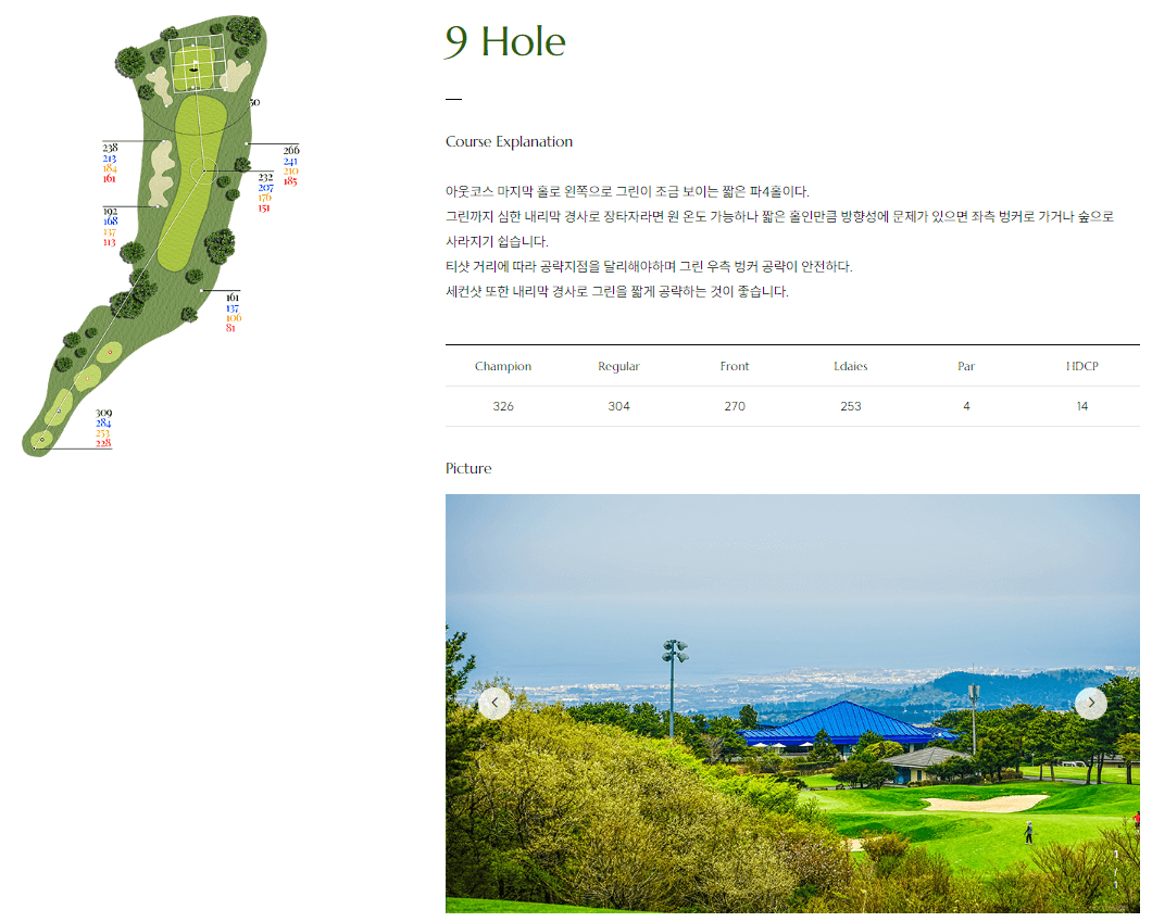 더 시에나 컨트리클럽 서코스 9