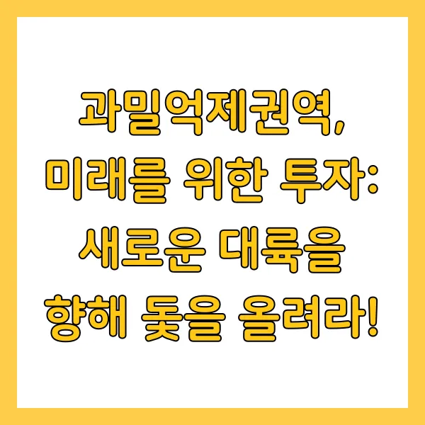 건설업체 수도권 과밀억제권역 제한 및 투자 전략 2025년 최신버전