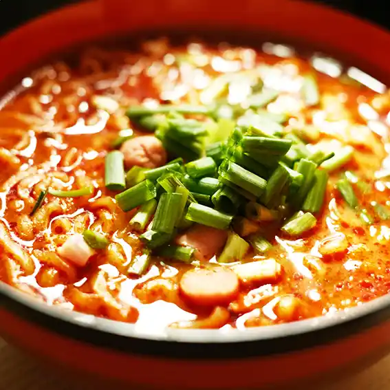 김치 국물 라면