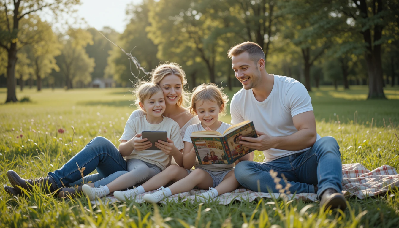 자녀와 대화하는 모습