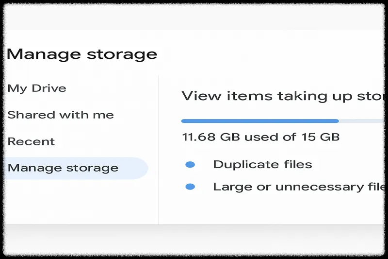 구글 드라이브 저장 공간 분석