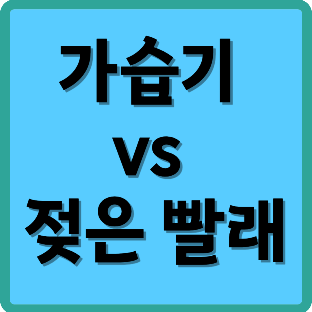 가습기 vs 젖은 빨래