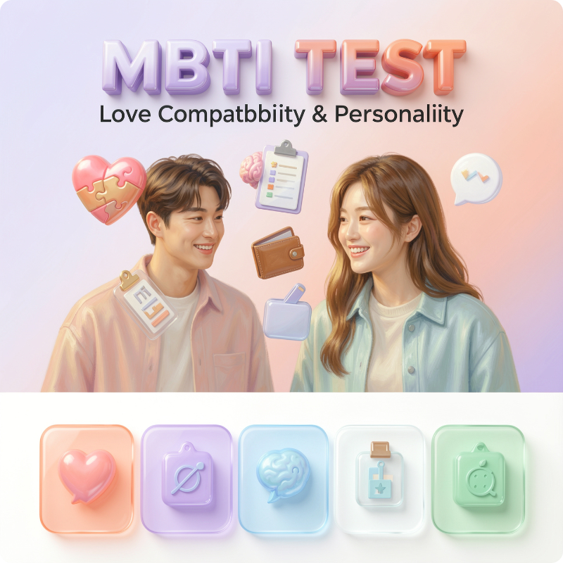MBTI 연애 궁합 무료 테스트 이미지
