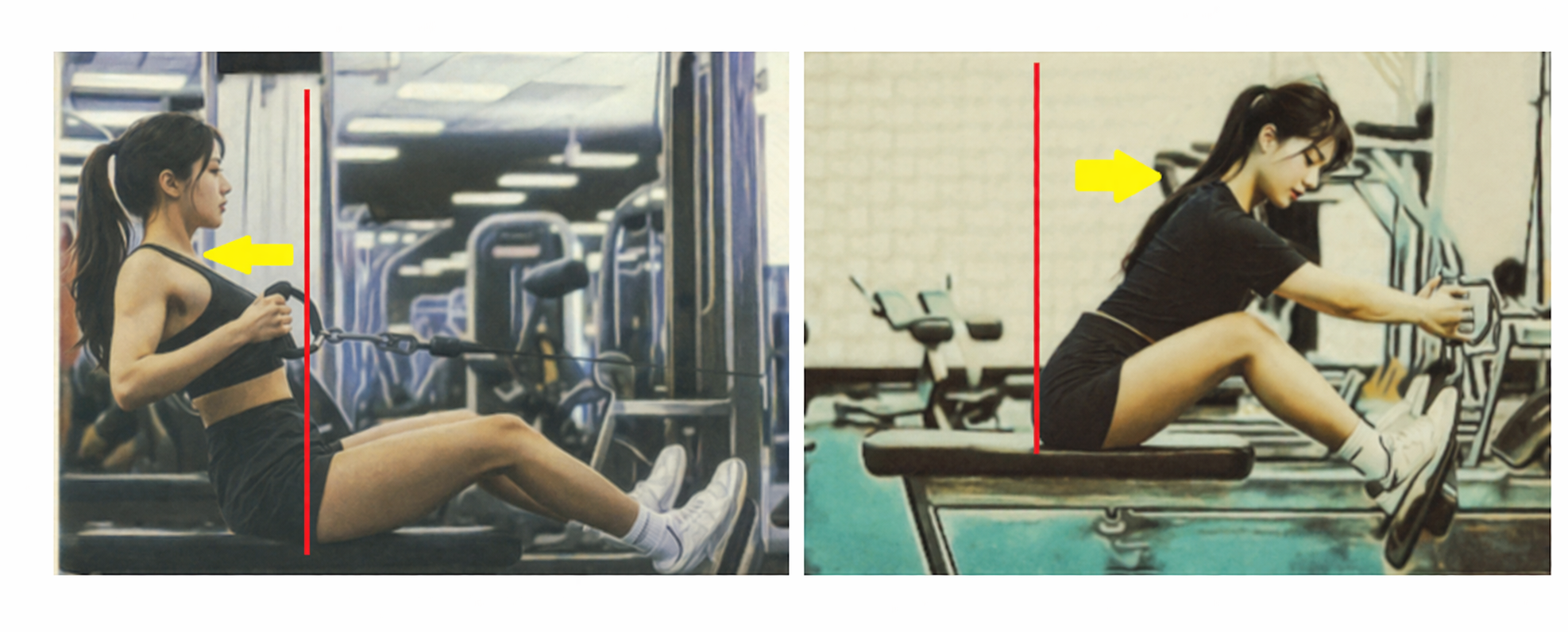 당기고 이완시키는 동작에서 주의 사항은