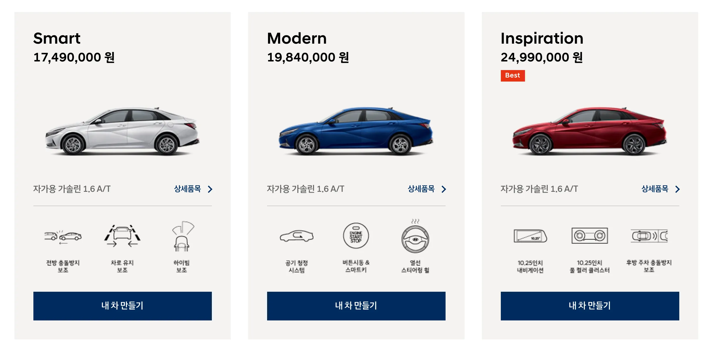 아반떼 트림
