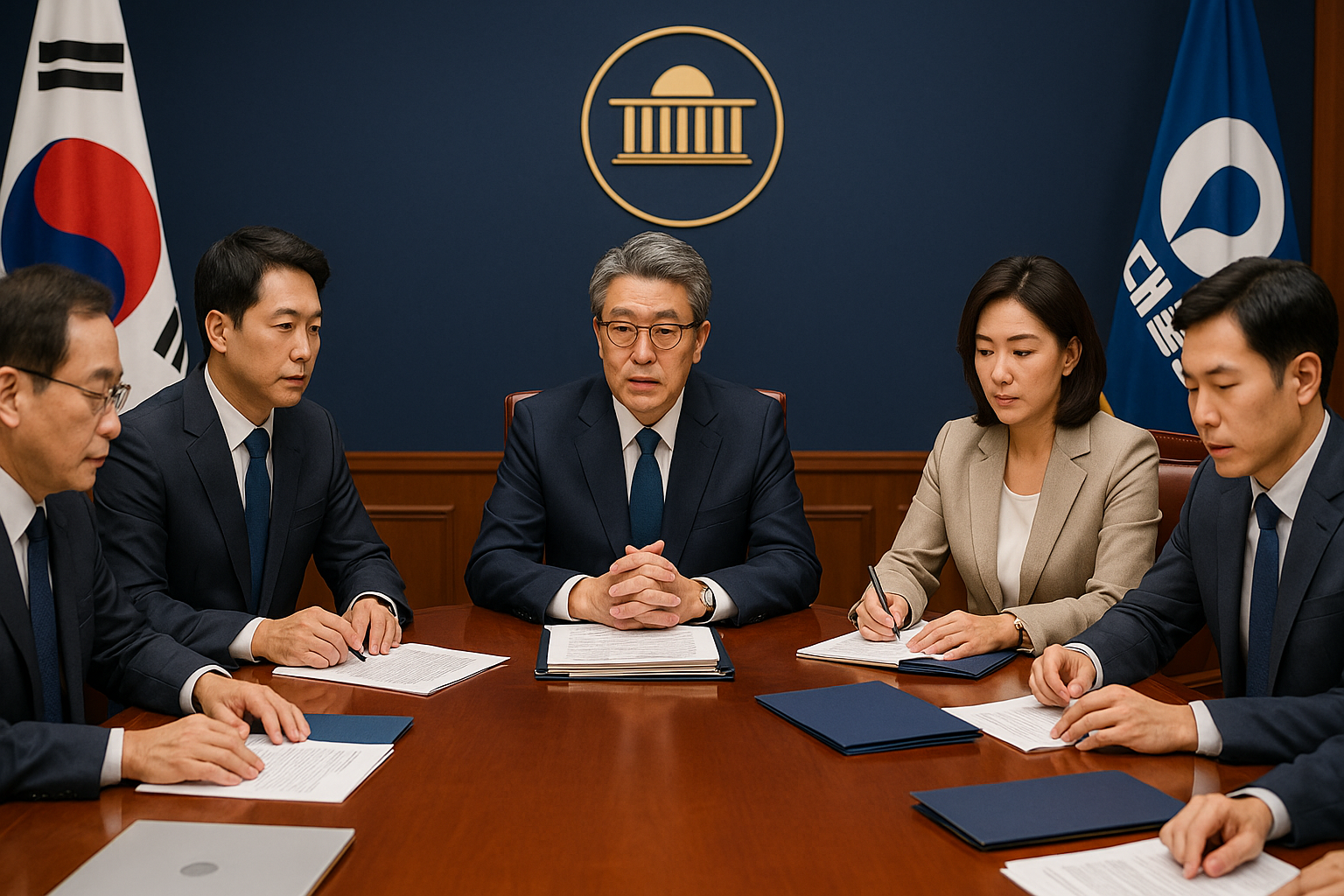 대통령을 배출한 여당의 운영 회의