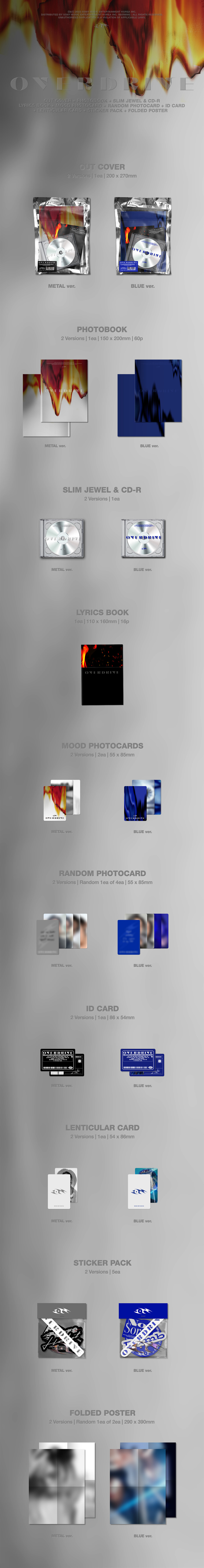 'OVERDRIVE' Photobook Album Specifications