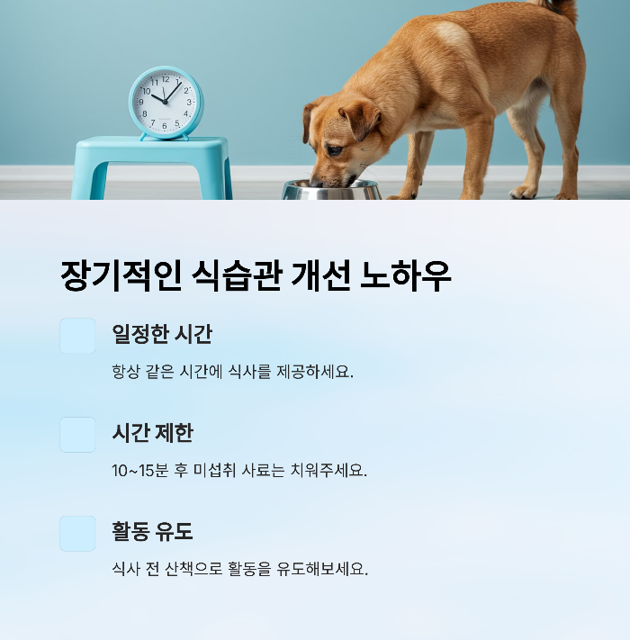 강아지 사료 안먹을때