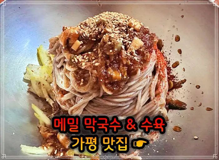 경기 가평 맛집 수도권 최고의 막국수