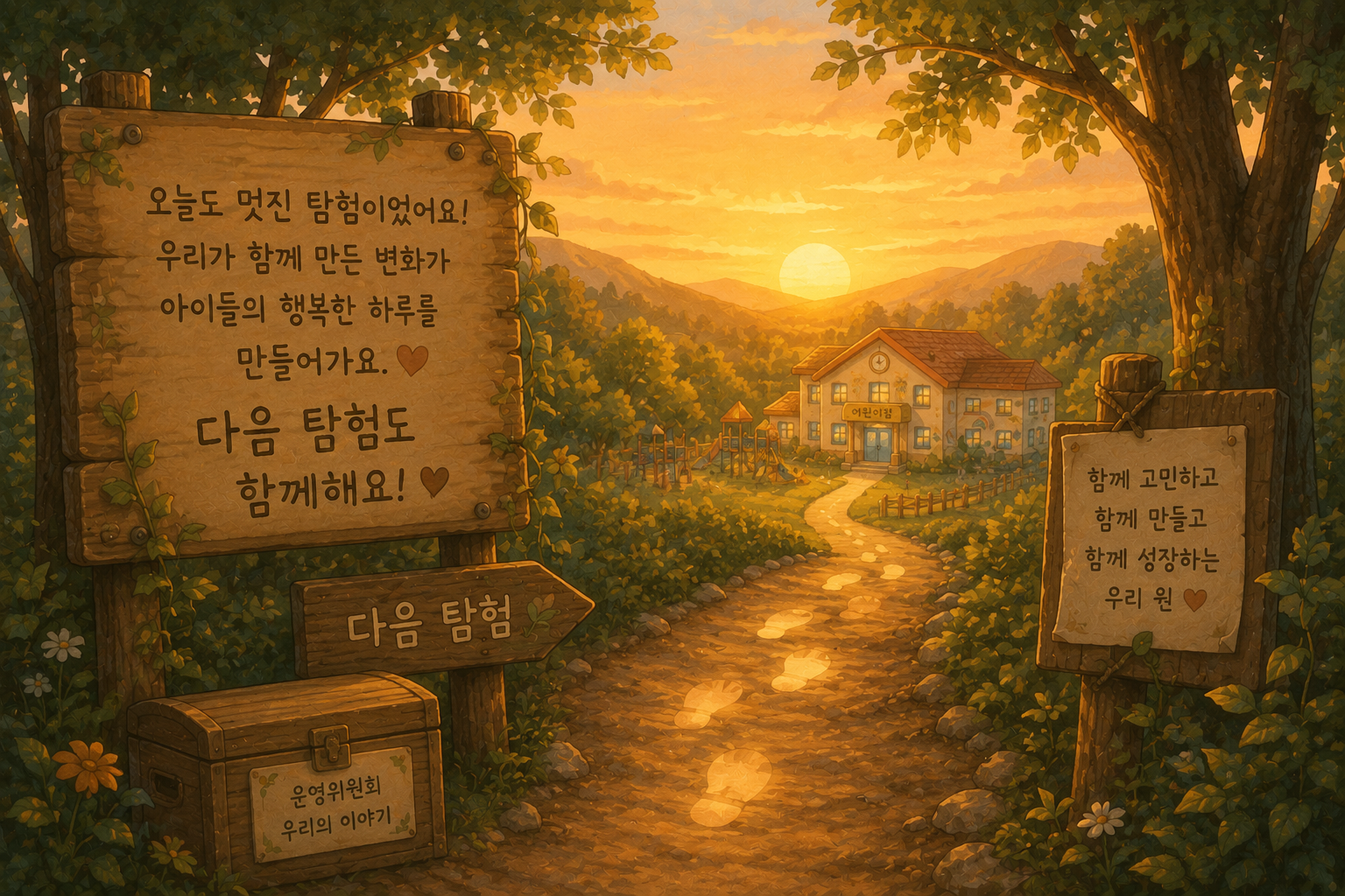 따뜻한 탐험의 끝, 행복한 하루