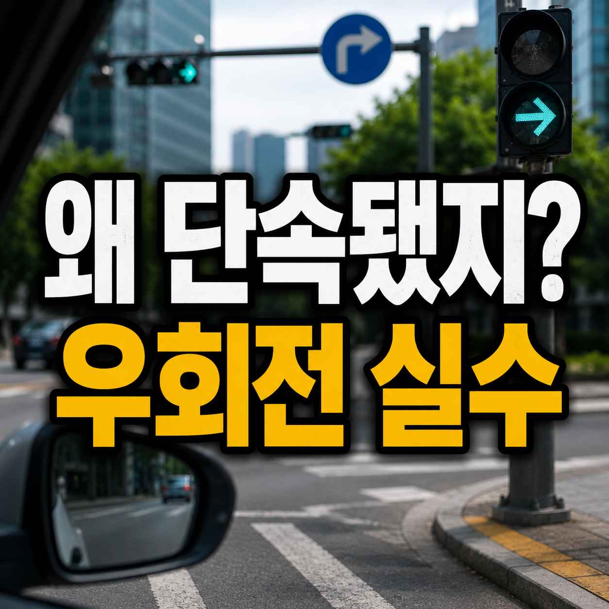 우회전하다 범칙금 받는 이유, 운전자들이 가장 많이 놓치는 순간