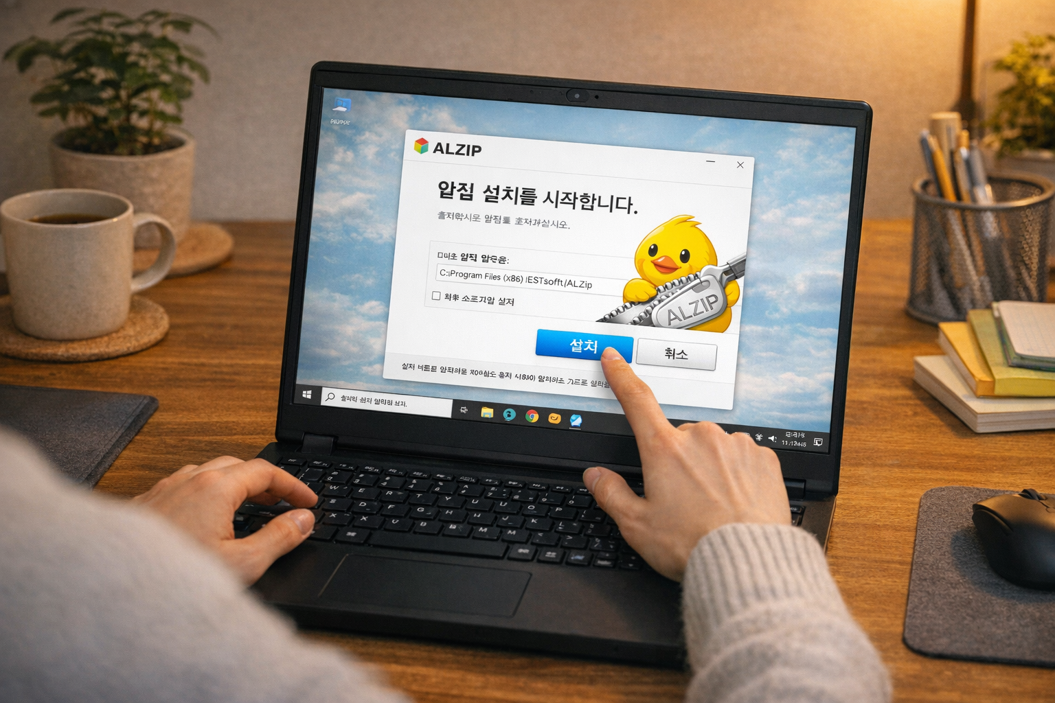 알집 PC버전 다운로드 설치 이용 방법