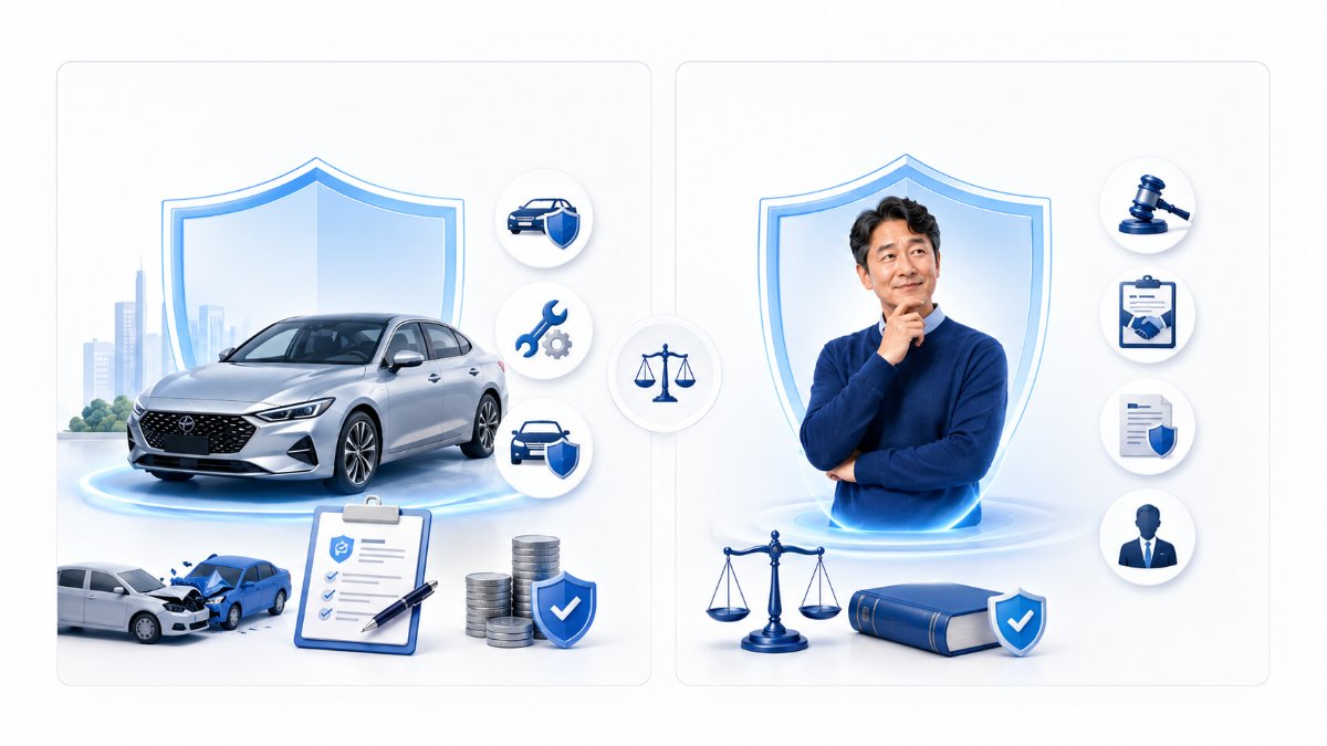 자동차보험과 운전자보험의 보장 차이를 한눈에 비교하는 인포그래픽 이미지2