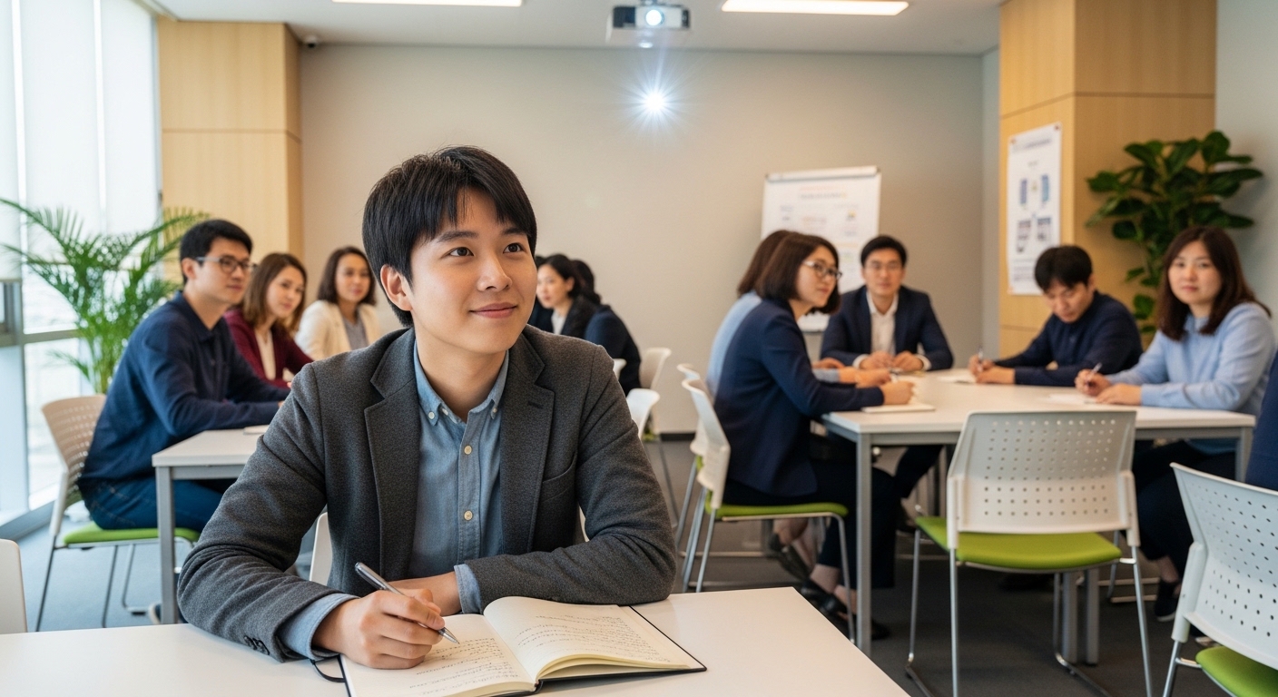 재기교육에 참여하는 자영업자 모습