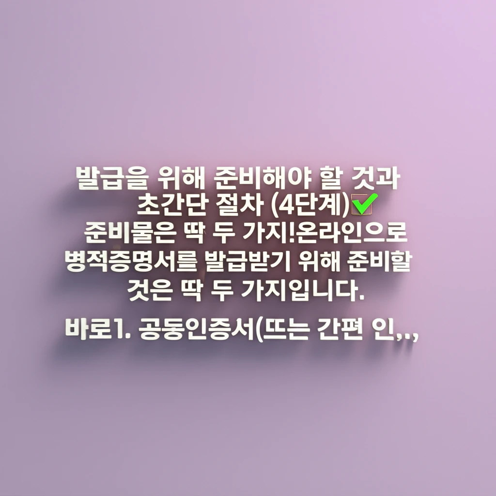 병적증명서 온라인 발급 정부24 무료..