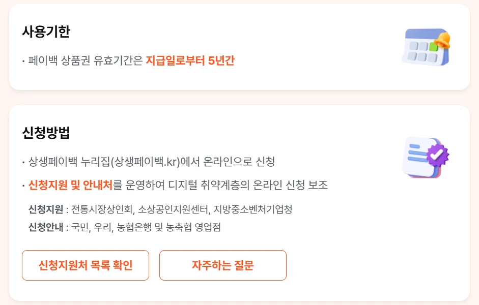 상생페이백 신청방법, 대상, 지급일 총정리 2025
