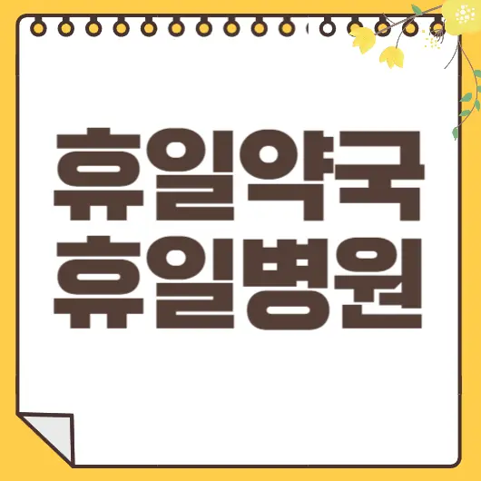 휴일약국