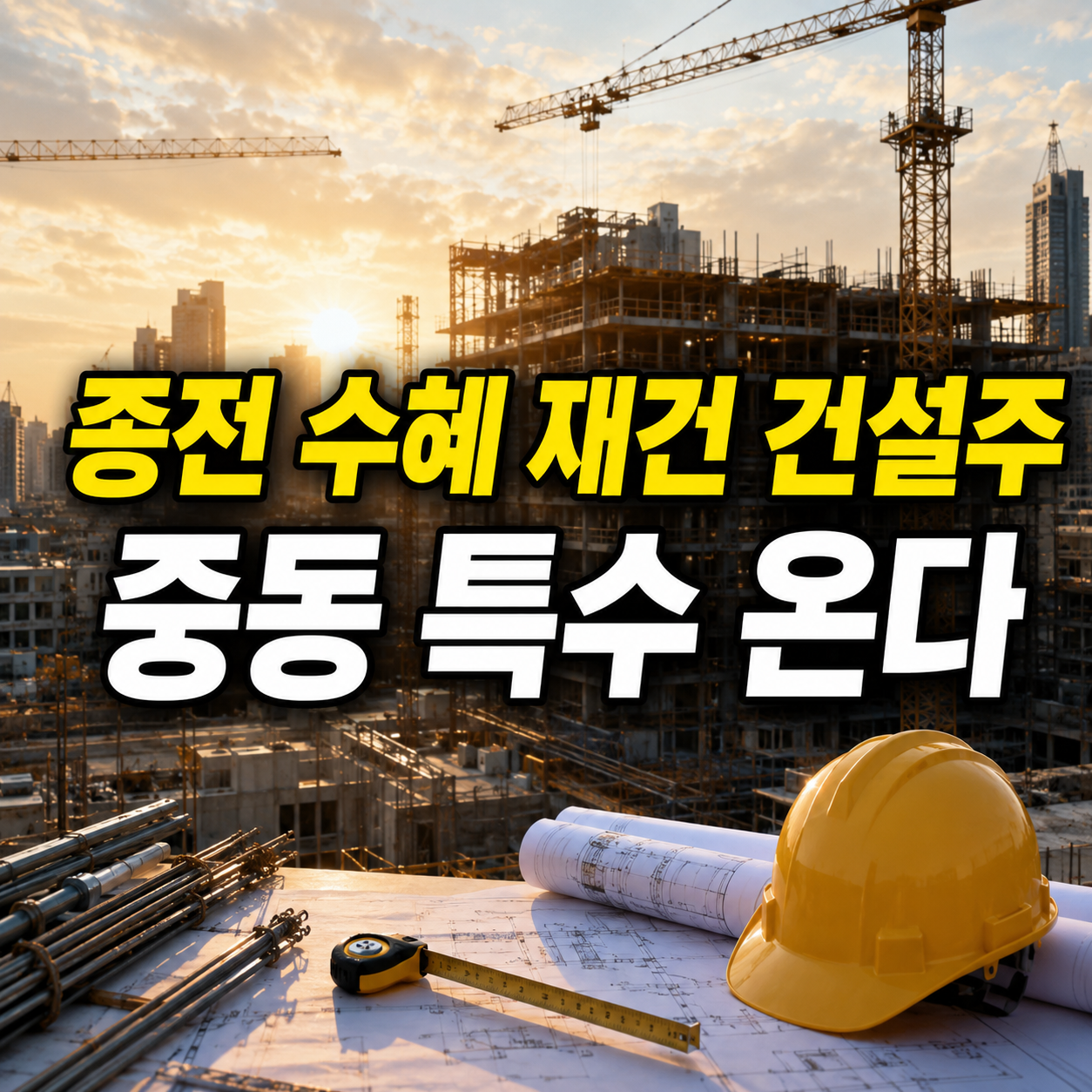 중동 재건 수혜 종목
