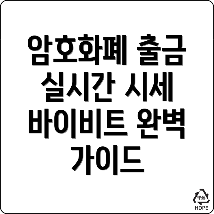 바이비트 출금 방법