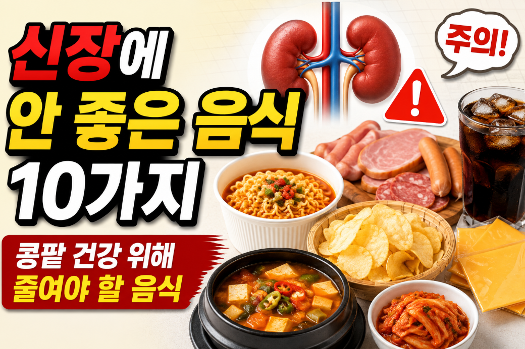 신장에 안 좋은 음식 10가지 ❘ 바나나&middot;토마토도 피해야 할까?