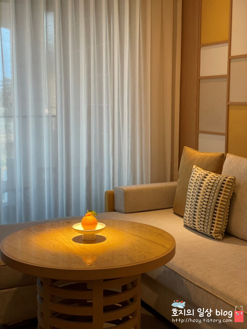 제주 JW메리어트 디럭스룸 웰컴프룻