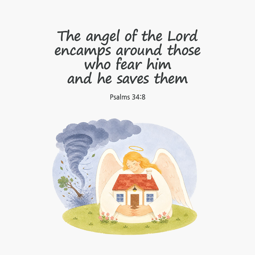 Today's Bible verse card Psalms 34:8 scripture image